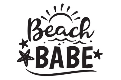 Beach Babe SVG PNG DXG JPEG for Cricut or Silhouette