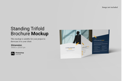 A5 Trifold Brochure Mockup