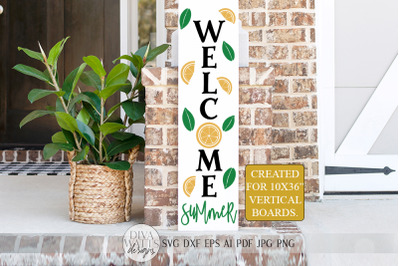 Welcome Summer SVG | Farmhouse Lemons Sign | DXF and more