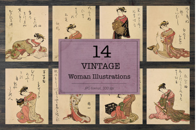 Vintage Japan illustrations