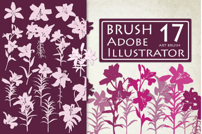 Lily Brushes for Adobe Illustrator