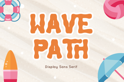 Wave Path - Display Sans Serif Font