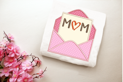 Mother&#039;s Day Envelope | Applique Embroidery