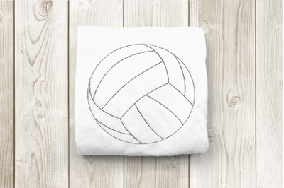 Linework Volleyball | Embroidery