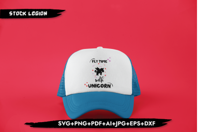 Fly Time With Unicorn SVG