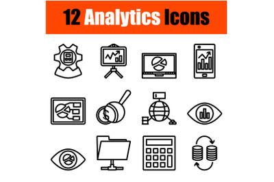 Analytics Icon Set