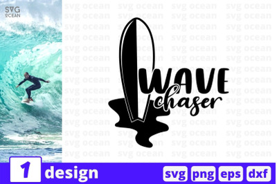 Wave chaser SVG Cut File