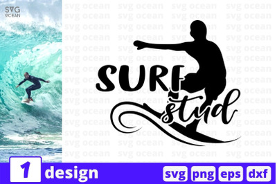 Surf stud SVG Cut File