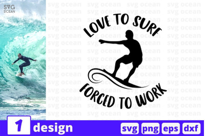 Love to surf SVG Cut File