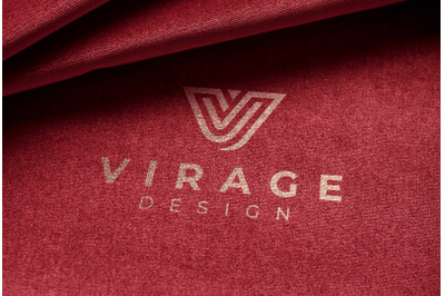 Logo Mockup - Serigraphy Screen printing Logo on fabric