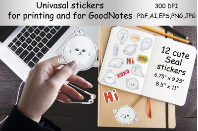 Stickers for printing cricut and for the GoodNotes.Seal