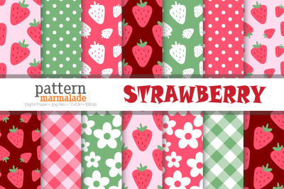 Strawberry Digital Paper - T0701