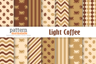 Light Coffee Digital Paper -  S1110