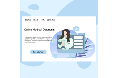 Online medical diagnosis&2C; remote service&2C; medical consultation