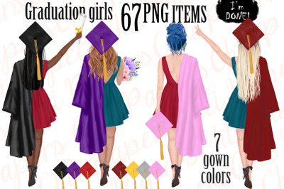 Graduation Girls,Graduation gowns,Graduation students Png
