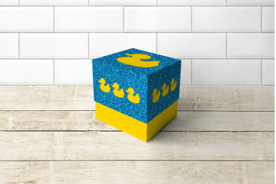 Rubber Ducky Cube Box With Lid | SVG | PNG | DXF | EPS