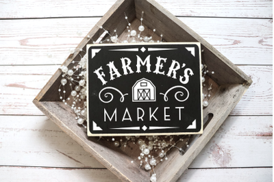 Farmer&#039;s Market Sign | SVG | PNG | DXF | EPS