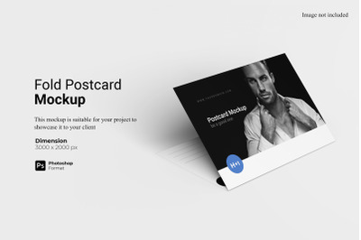 Fold Postcard Mockup