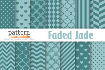 Faded Jade Digital Paper - S1014