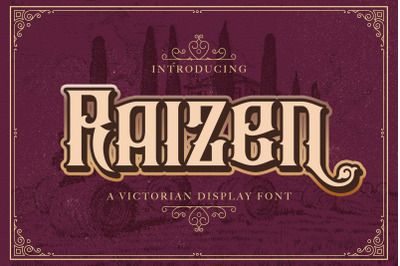 Raizen - Victorian Decorative Font