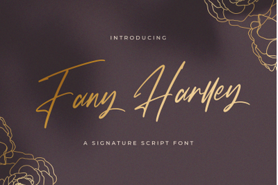 Fany Harlley - Handwritten Font