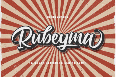 Rubeyma - Bold Script Font