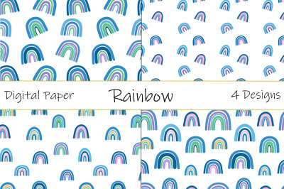 Rainbow pattern SVG. Rainbow digital paper.Rainbow wallpaper