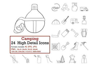 Camping Icon Set