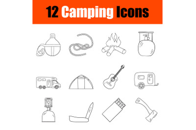 Camping Icon Set