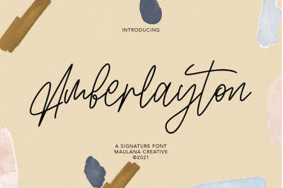 Amberlayton Signature Font