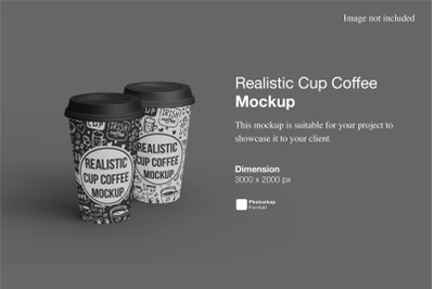 Realistic Cup Coffee Mockup