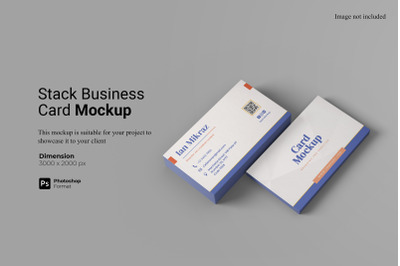 Stack Business Card Mockup