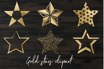 Gold stars clipart