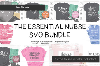 The Essential Nurse SVG Bundle