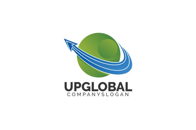 Global Up Logo Template