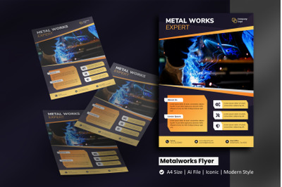 Gift for Father Metalworkers Flyer Template