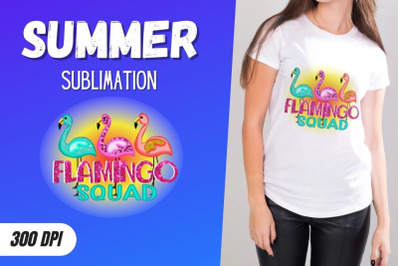 Flamingo squad Sublimation