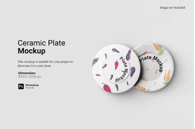 Ceramic Plate Mockup