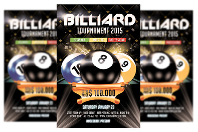Billiard - Flyer Template
