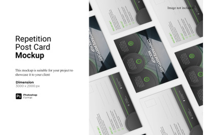 Repetition Post Card Mockup