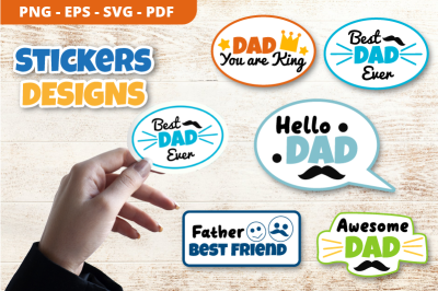 Father&#039;s Day Sticker Designs