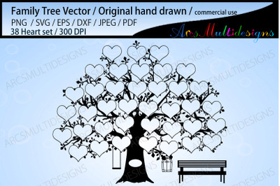 family tree 38 hearts