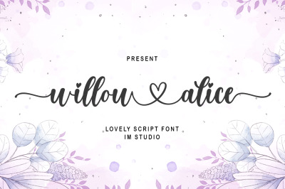 Willow Alice - A Lovely Font