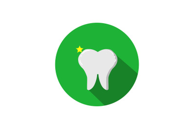 Medical Icon with Clean Teeth Isolated