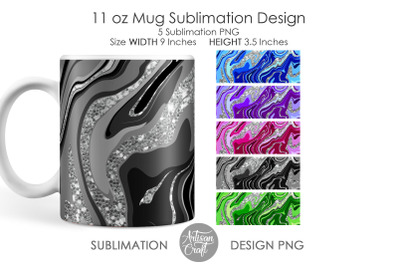 Sublimation mug designs, 11 oz mug