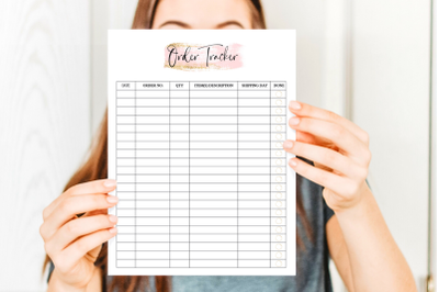 Simple Order Tracker Template, Simple Modern Order Tracker