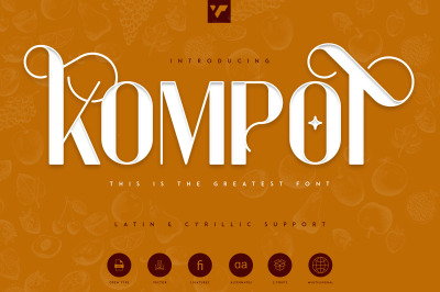 Kompot Display - 2 fonts