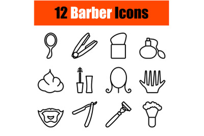 Barber Icon Set