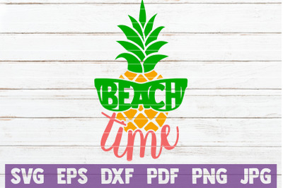 Beach Time SVG Cut File