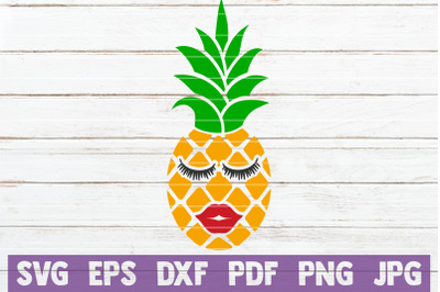 Pineapple Girl SVG Cut File